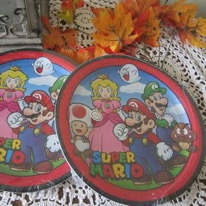 Lot 16 Super Mario Bros Designware plates 9" NEW